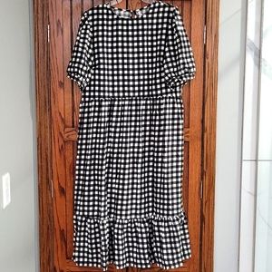 Asos Gingham Midi Dress